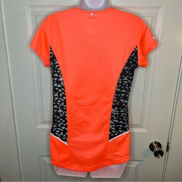 Academy BCG Bio Viz 360 Reflective Athletic Top VNeck Sport Tee Neon Orange M - Picture 8 of 12
